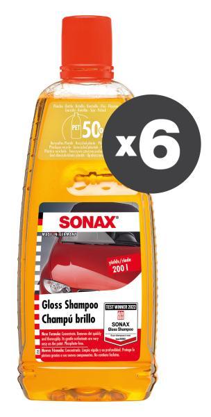 Conf. 6 pz Shampoo brillante per auto 1 L