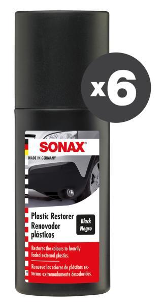 Conf. 6 pz Rinnovatore per plastica nera 100 mL