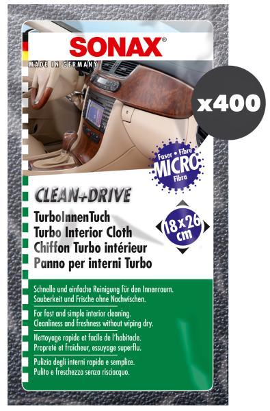 Conf. 400 pz Panno Turbo Interior Clean+Drive