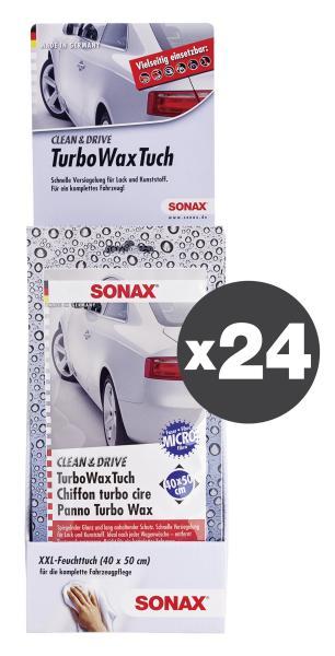 Conf. 24 pz Panno TurboWax Clean+Drive 40x50 cm