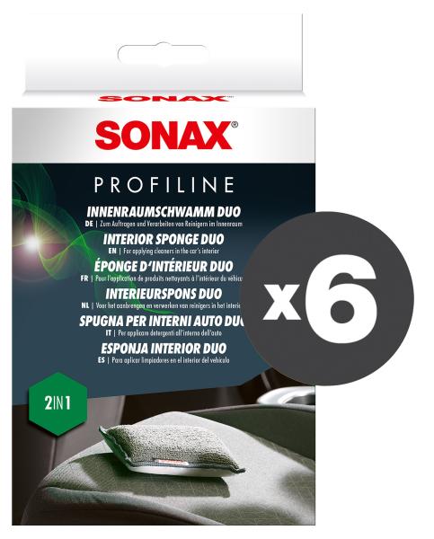 Conf. 6 pz Profiline Spugna Duo per interni