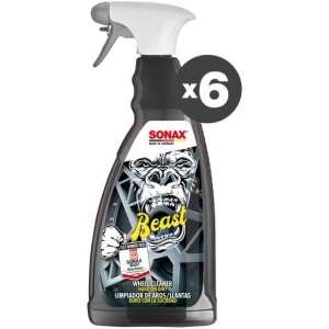 Conf. 6 pz Detergente per cerchioni Beast 1 L