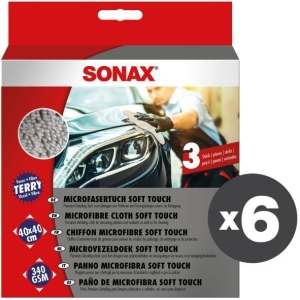 Conf. 6 pz x 3 Panni in microfibra Soft Touch