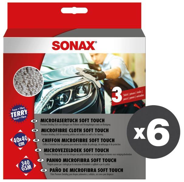 Conf. 6 pz x 3 Panni in microfibra Soft Touch