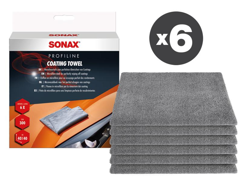 Conf. 6 x 6 pz Panno in microfibra per trattamenti coating