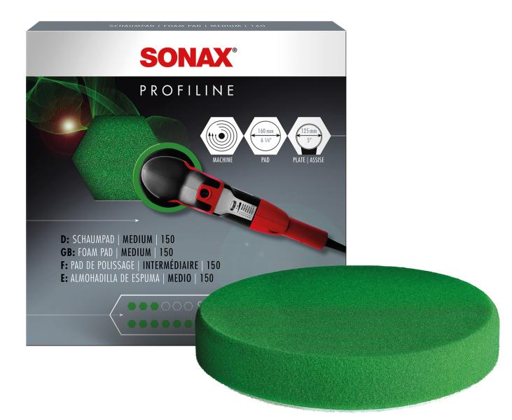 Tampone in spugna media per lucidatrice rotativa Ø 150 mm