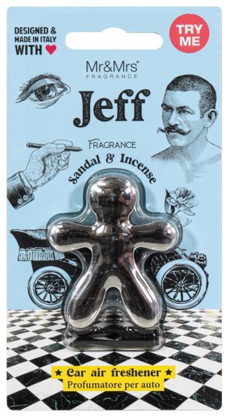 Conf. 6 pz deo Jeff cromato argento sandalo e incenso - immagine 2