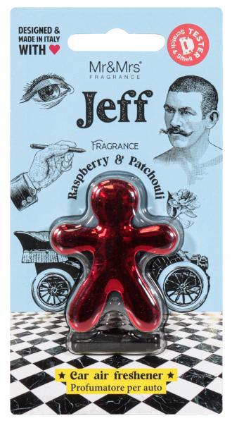 Conf. 6 pz deo Jeff cromato rosso lampone e patchouli - immagine 2