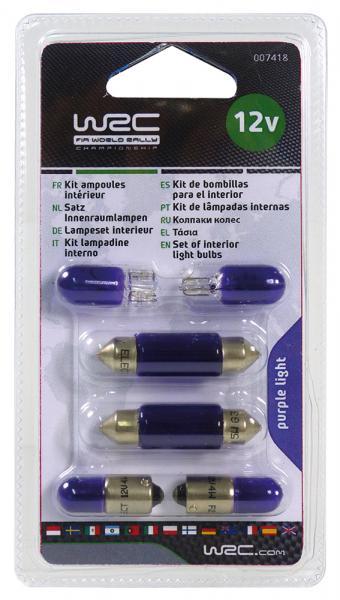 Kit 6 lampadine viola da interno - immagine 2