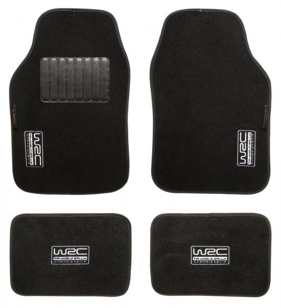 Set 4 tappeti moquette universali neri