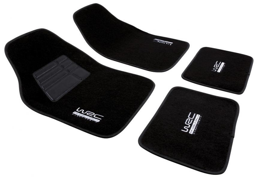Set 4 tappeti moquette universali neri - immagine 2