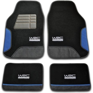 Set 4 tappeti moquette universali Blue Race