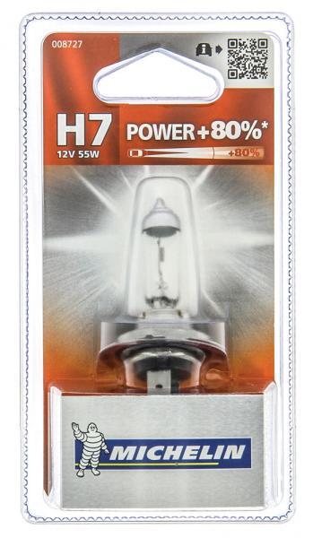 Lampadina Power +80% H7 12V 55W