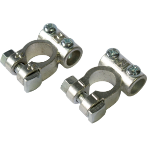 Ring BBT4 Terminale batteria doppia vite zinco polo negativo cavo 40-60 mm sfuso