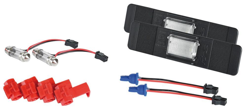 Kit universale 2 luci targa a led