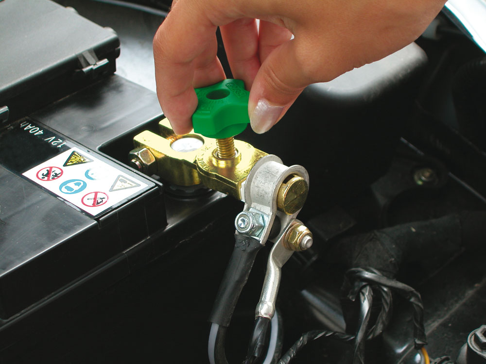 Conf. 50 pz dispositivo staccabatteria rapido per auto On-Off