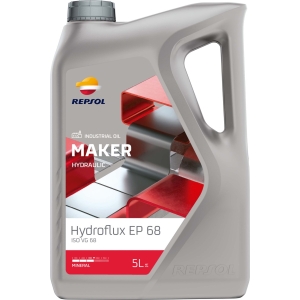 REPSOL Olio Lubrificante IDRAULICO IDRAULICO MAKER HYDROFLUX EP 68 LT.5 x5Maker