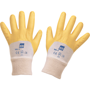 ICO NRY-L Coppia guanti NR-GIALLI taglia L/8