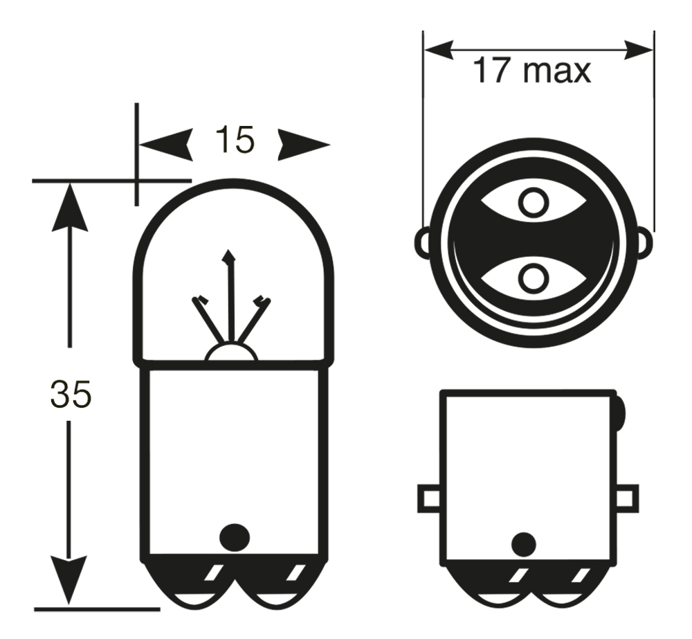 Lampadina 24V 5W R5W - immagine 2