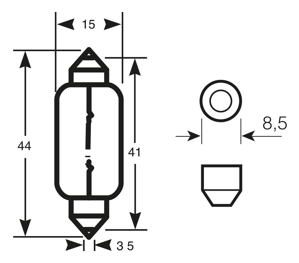 Lampadina 12V 10W - immagine 2