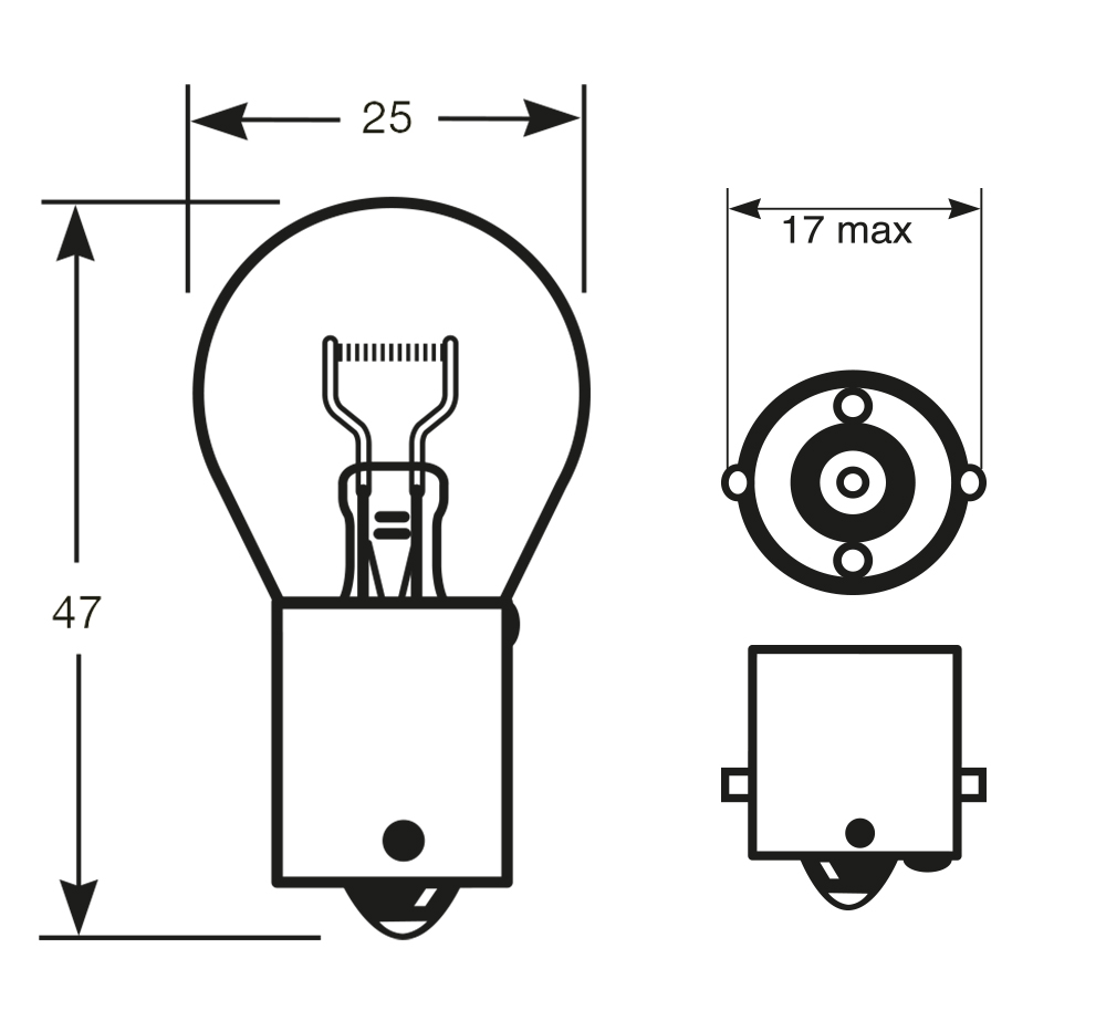 Lampadina 24V 21W gialla - immagine 2