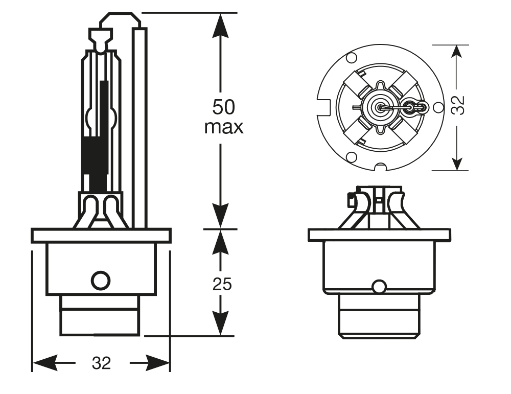 Lampadina Xenon HID D4R - immagine 2