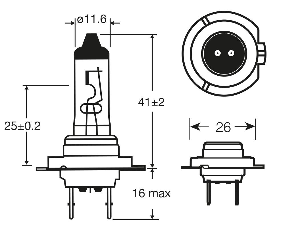Lampadina Heavy Duty 24V 70W H7 - immagine 2