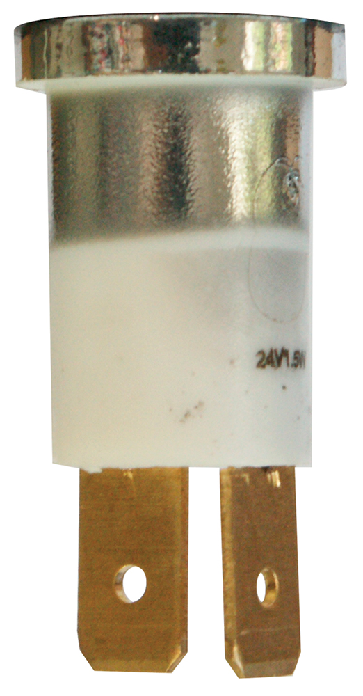 Lampadina 24V 1.5W zoccolo bianco