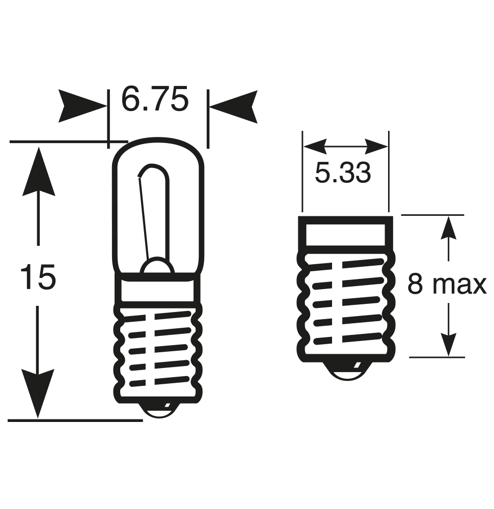 Lampadina 24V 1.2W - immagine 2