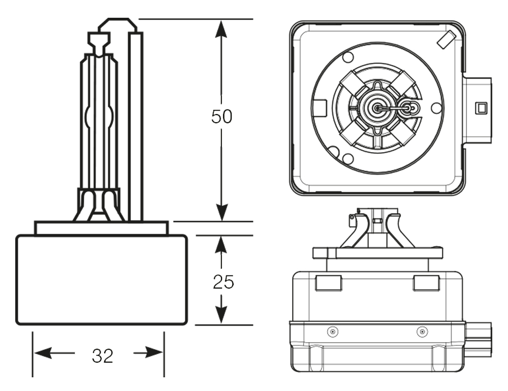 Lampadina Xenon HID D1S - immagine 2