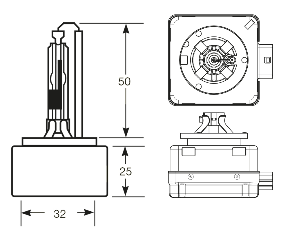 Lampadina Xenon HID D1R - immagine 2