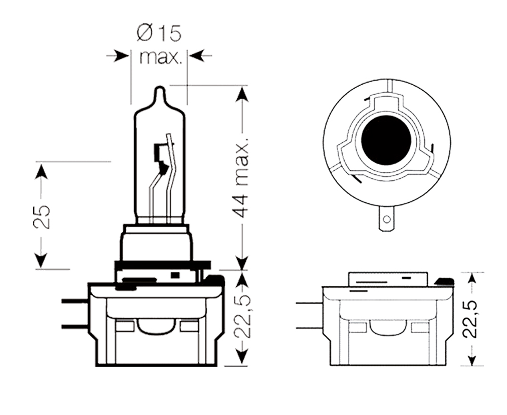 Lampadina 12V 65W H9B - immagine 2