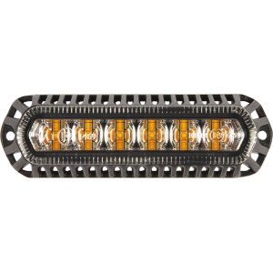 Luce strobo a led arancio omologata 12/24V