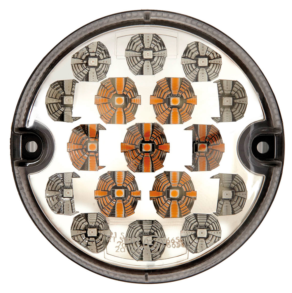 Fanale a led 12-24V 95 mm stop/posizione/frecce