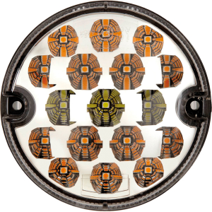 Fanale a led 12-24V 95 mm posizione anteriore e frecce trasparente