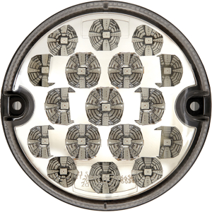 Fanale a led 12-24V 95 mm stop e posizione trasparente