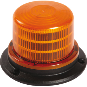 Luce lampeggiante a led ambra 12/24V fissaggio 3 viti