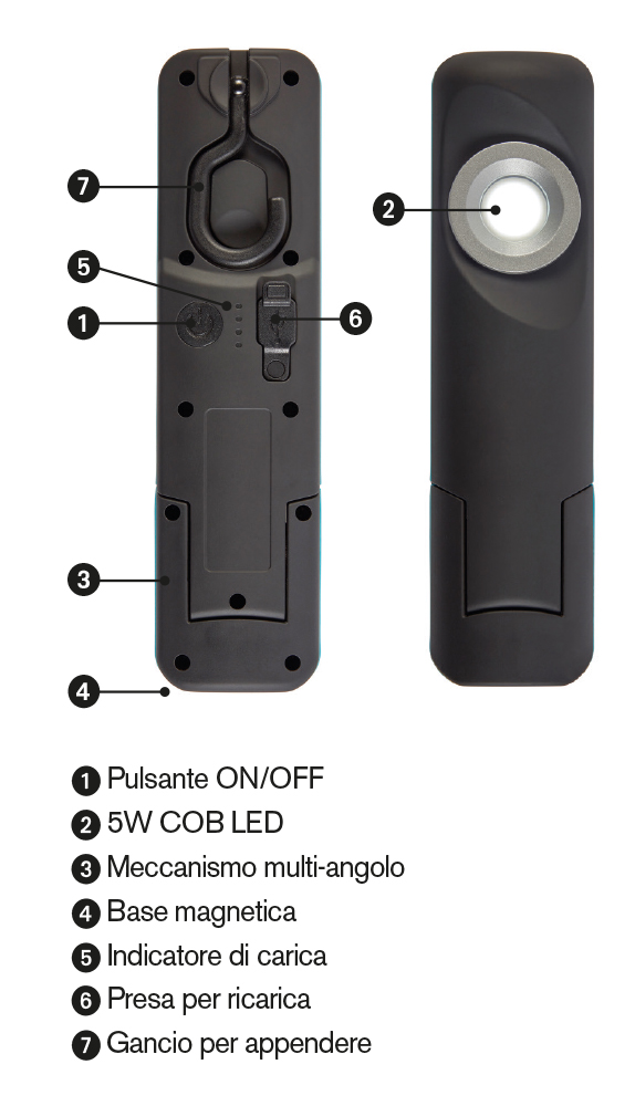 Lampada da ispezione professionale a led MAGFlex Arc - immagine 2