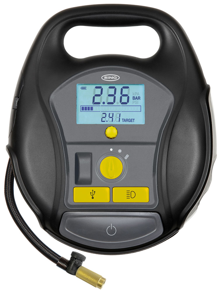 Compressore digitale ricaricabile 12V con pompa ad aria