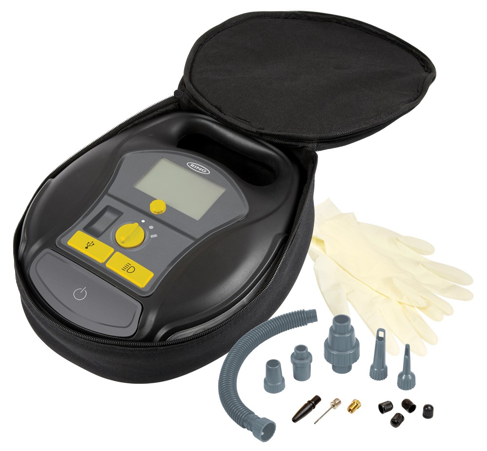 Compressore digitale ricaricabile 12V con pompa ad aria - immagine 2