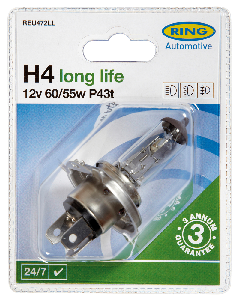 Lampadina Long Life 12V 60/55W H4 - immagine 3