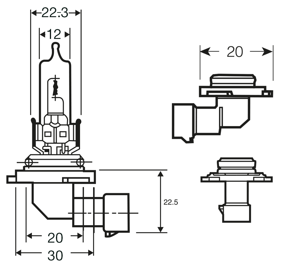 Lampadina 12V 60W HB3 - immagine 2