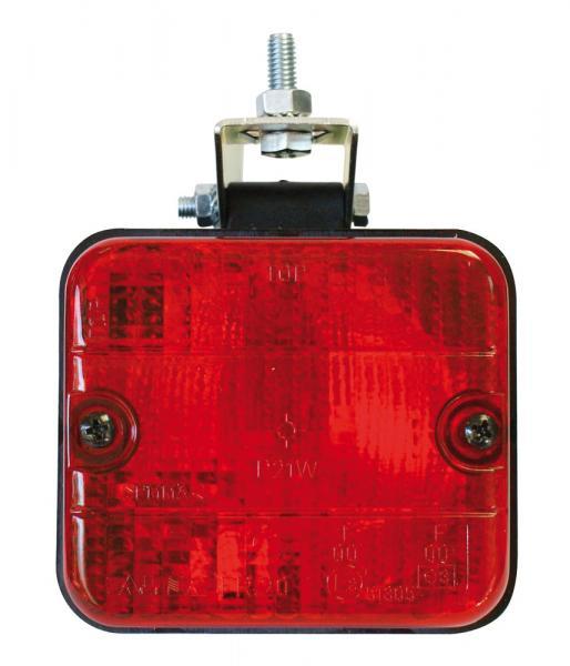 Fanale retronebbia rosso quadrato