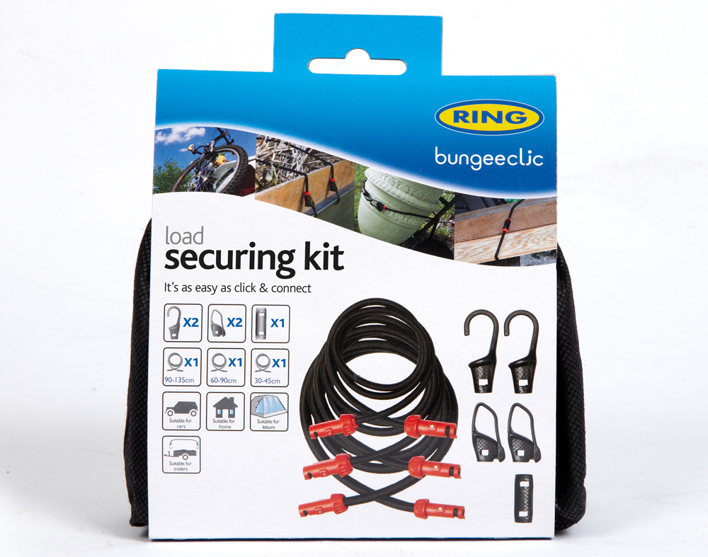 Ring RLS1 Kit elastici fermabagagli 8 pezzi Bungeecljc - immagine 2