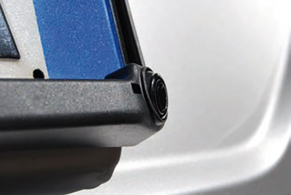 Sensori parcheggio con portatarga e display LED con allarme sonoro - immagine 2