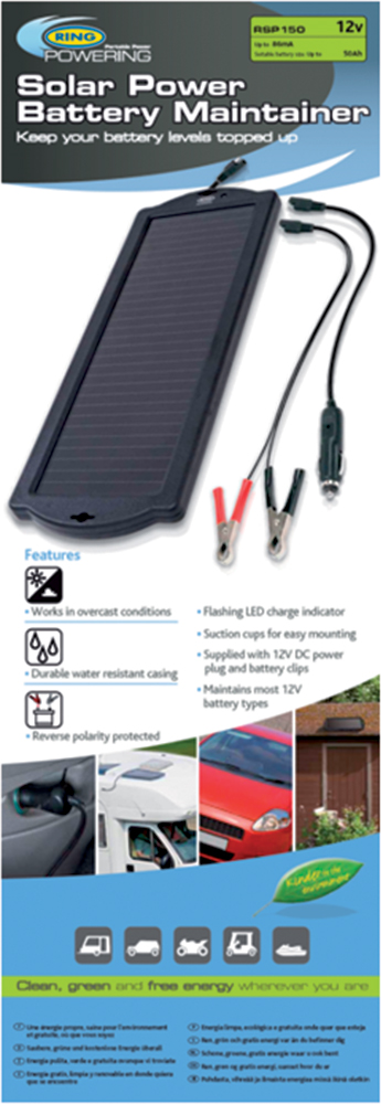 Mantenitore batteria a pannelli solari 12V 1.5W - immagine 2