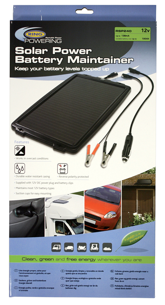 Mantenitore batteria a pannelli solari 12V 2.4W - immagine 2