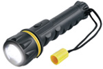 Mini torcia in gomma a 3 led