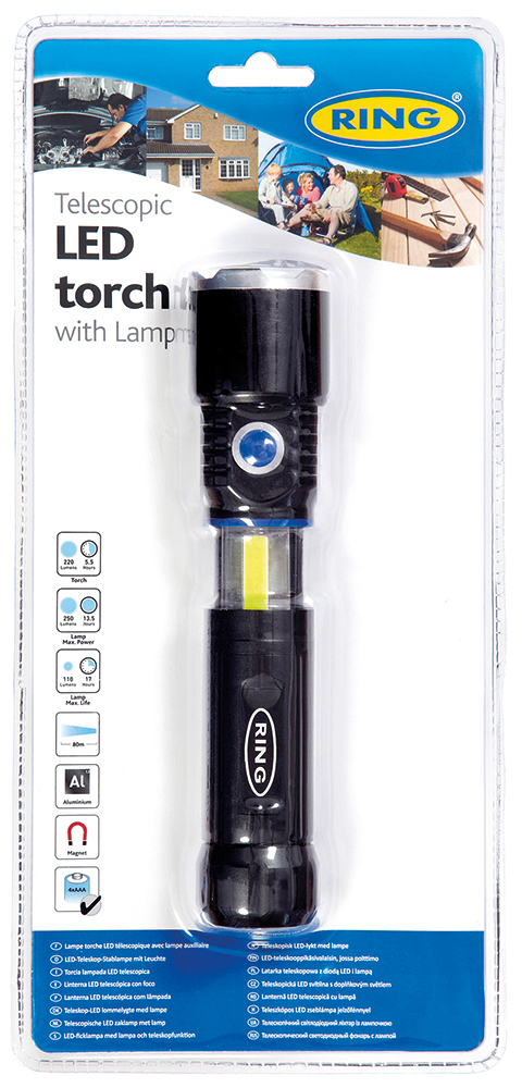 Torcia/lampada led telescopica - immagine 3