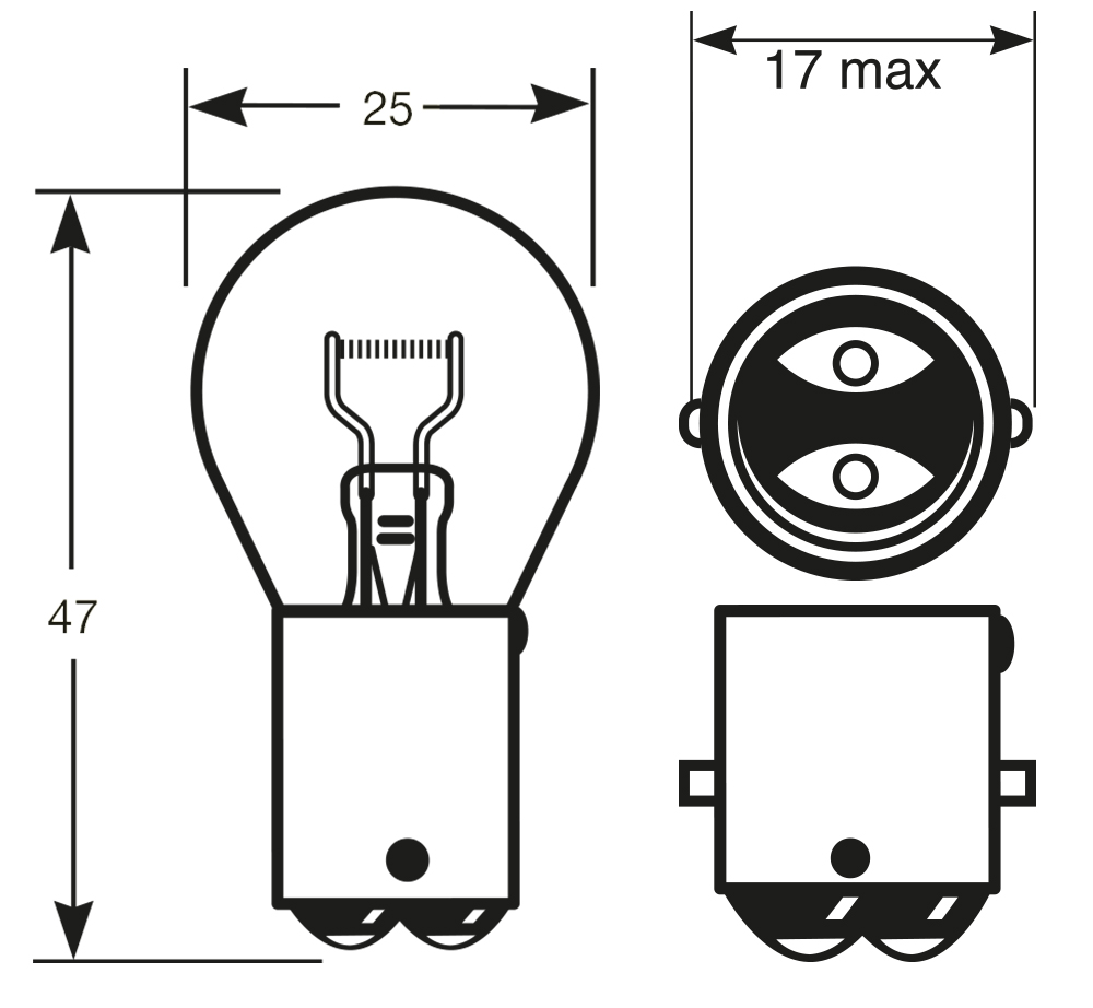 Lampadina Truck Master 24V 21W P21W - immagine 2